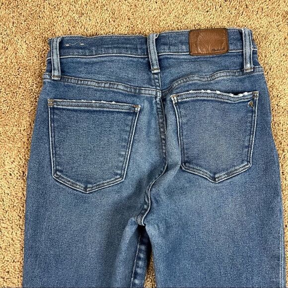 Madewell 9" Mid Rise Skinny Jeans Size 28 Pearson Medium Wash Stretch Blue Denim - Picture 5 of 8
